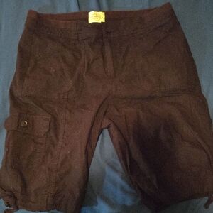 Women's Casual Brown Cargo Shorts